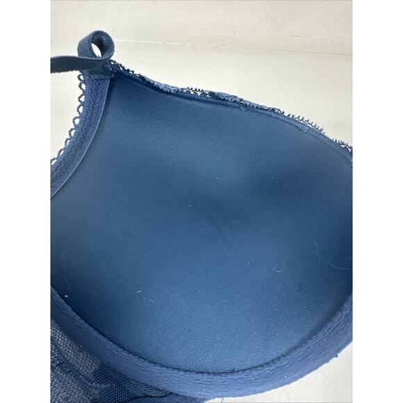 Victoria Secret Dream Angels Push Up Bra Lace Blue 36B - Picture 8 of 15